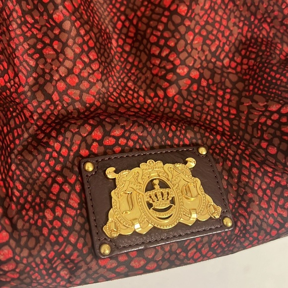 JUICY COUTURE Y2K BROWN BURGUNDY MALIBU DAYDREAMER BAG - Picture 6 of 16